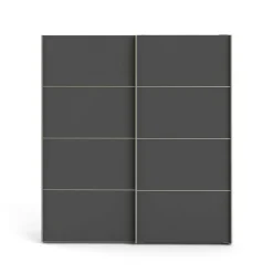 Guardaroba salvaspazio bianco e grigio 182x201h cm - Attilio