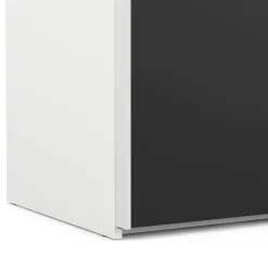 Guardaroba salvaspazio bianco e noce 80x200h cm - Acate