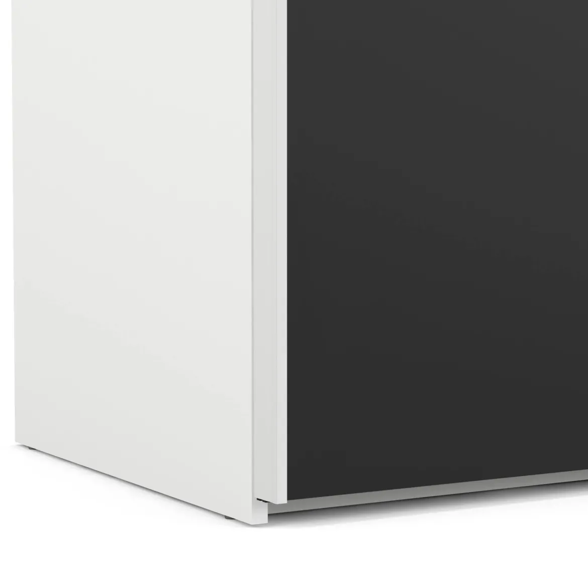 Guardaroba salvaspazio bianco e noce 80x200h cm - Acate