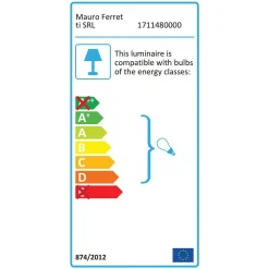 Lampada da Soffitto oro Bianco Necessarie 4 Lampadine Colore Struttura Bianco, Materiale Struttura in Vetro - Dariniti