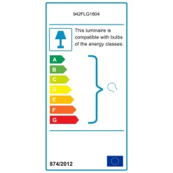 Lampada da Tavolo oro Paralume Attacco e 14 max 40 w, Interruttore Connessione Diretta - Polia