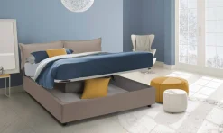 Letto alla francese con materasso tortora 155x215cm - Arry