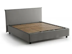 Letto alla francese design grigio 155x205cm - Angelic