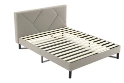 Letto alla francese design tortora 149x204cm - Ikelos