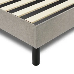 Letto alla francese design tortora 149x204cm - Ikelos