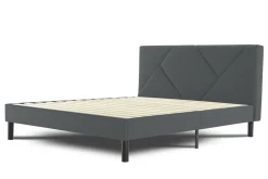 Letto alla francese Ikelos, 140x190 cm, Grigio