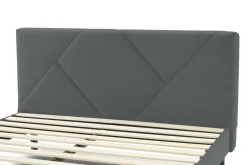 Letto alla francese Ikelos, 140x190 cm, Grigio