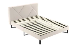 Letto alla francese in legno beige 155x205cm - Alion