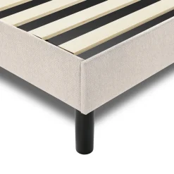 Letto alla francese in legno beige 155x205cm - Alion