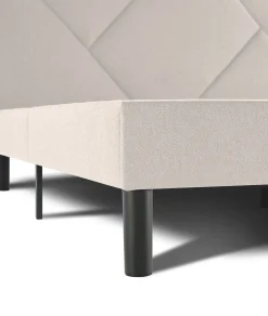 Letto alla francese in legno beige 155x205cm - Alion