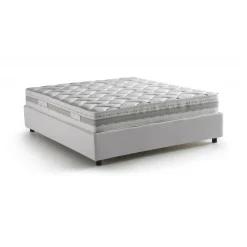Letto alla francese materasso incluso bianco 155x215cm - Aros