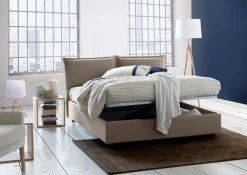 Letto francese contenitore tortora 155x215cm - Alvacus