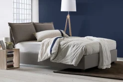 Letto francese contenitore tortora 155x215cm - Alvacus