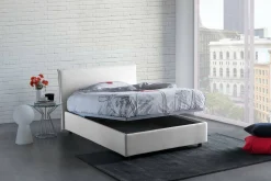 Letto francese design bianco 155x205cm - Angelic