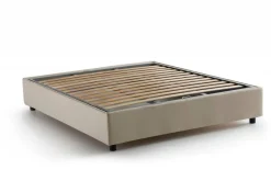 Letto francese in legno beige 155x205cm - Arto