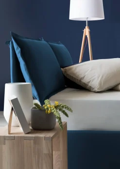 Letto francese in legno blu 155x205cm - Arden