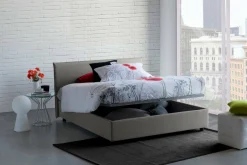 Letto francese minimal grigio 155x205cm - Alion