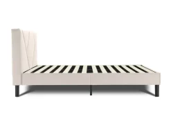 Letto matrimoniale beige 169x204cm imbottito - Morpheus