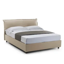 Letto matrimoniale contenitore beige 175x205cm design - Apel