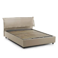 Letto matrimoniale contenitore beige 175x205cm design - Apel
