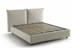 Letto matrimoniale contenitore beige 190x215cm imbottito - Arpino