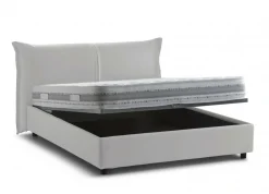 Letto matrimoniale contenitore bianco 175x215cm classico - Verdite