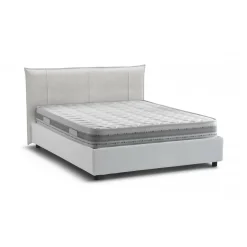 Letto matrimoniale contenitore bianco 175x215cm con materasso - Geras