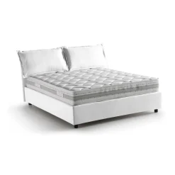 Letto matrimoniale contenitore bianco 175x215cm elegante - Amy