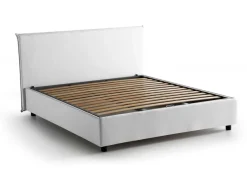 Letto matrimoniale contenitore bianco 175x215cm robusto - Ambassador