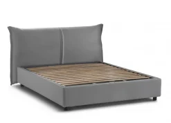 Letto matrimoniale contenitore grigio 175x215cm - Alaska