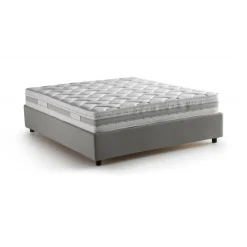 Letto matrimoniale contenitore grigio 175x215cm minimal - Alessander