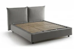 Letto matrimoniale contenitore grigio 190x225cm - Arcole