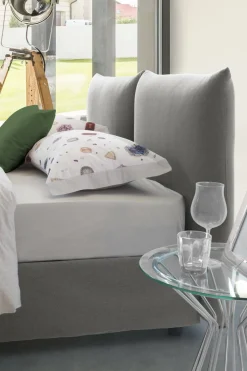 Letto matrimoniale contenitore grigio 190x225cm - Arcole