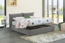 Letto matrimoniale contenitore rosso 175x205cm con materasso - Anassimene