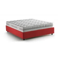 Letto matrimoniale contenitore rosso 175x205cm rivestimento lavabile - Apel