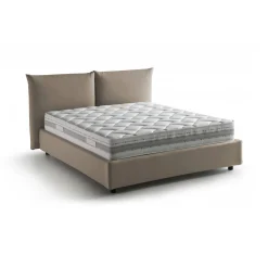 Letto matrimoniale contenitore tortora 190x215cm - Arpino