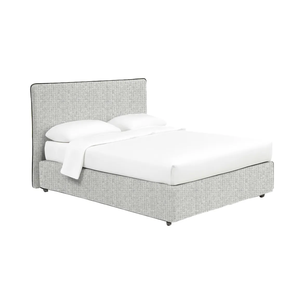 Letto Matrimoniale Grigio Chiaro Sfoderabile Contenitore, Dimensione Materasso 160x200 cm - Rozzone