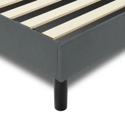 Letto matrimoniale grigio 169x204cm imbottito - Morpheus