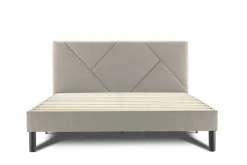 Letto matrimoniale tortora 169x204cm imbottito - Morpheus