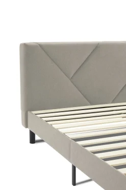 Letto matrimoniale tortora 169x204cm imbottito - Morpheus