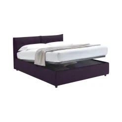 Letto Matrimoniale Viola Sfoderabile Contenitore, Dimensione Materasso 160x190 cm - Levice