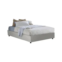 Letto piazza e mezza Alan, adatto per materasso Cm 120x190, Bianco