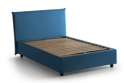 Letto piazza e mezza Alush, con materasso Cm 120x190 incluso, Blu