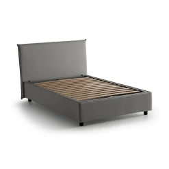 Letto piazza e mezza Anissa, adatto per materasso Cm 120x200, Rosso