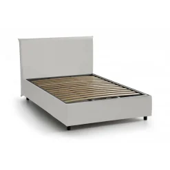 Letto piazza e mezza April, adatto per materasso Cm 120x200, Bianco