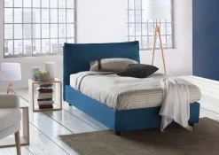 Letto piazza e mezza Arnaldo, adatto per materasso Cm 120x200, Grigio