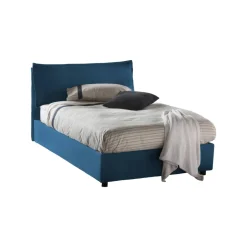 Letto piazza e mezza Arnaldo, adatto per materasso Cm 120x200, Grigio