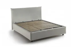 Letto piazza e mezza Arpaise, con materasso Cm 120x190 incluso, Bianco