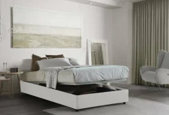 Letto piazza e mezza Asid, adatto per materasso Cm 120x190, Blu
