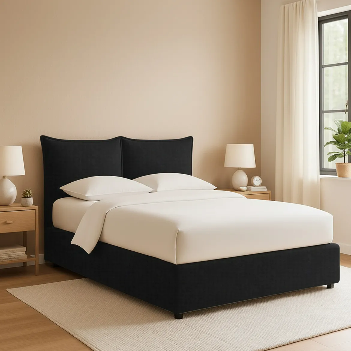 Letto Piazza e Mezza Grigio Scuro Sfoderabile Contenitore, Dimensione Materasso 120x190 cm - Rodero